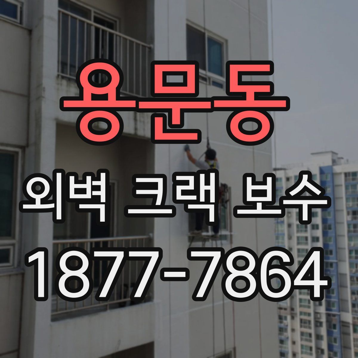 용문동 외벽 크랙 보수
