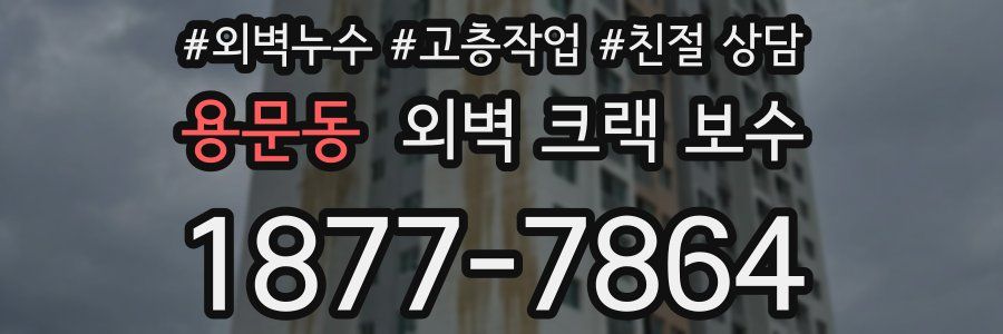 용문동 외벽 크랙 보수