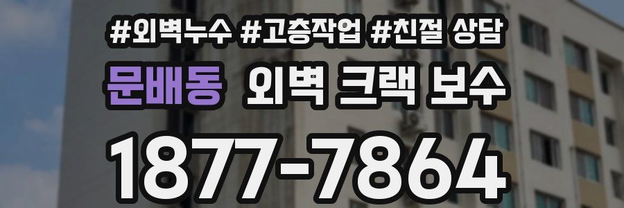 문배동 외벽 크랙 보수