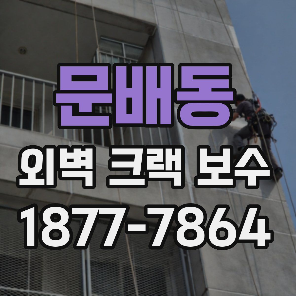 문배동 외벽 크랙 보수