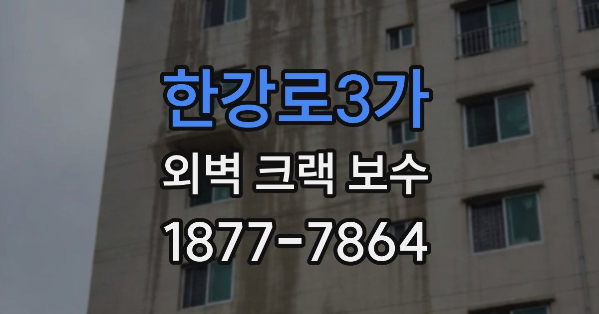 한강로3가 외벽 크랙 보수