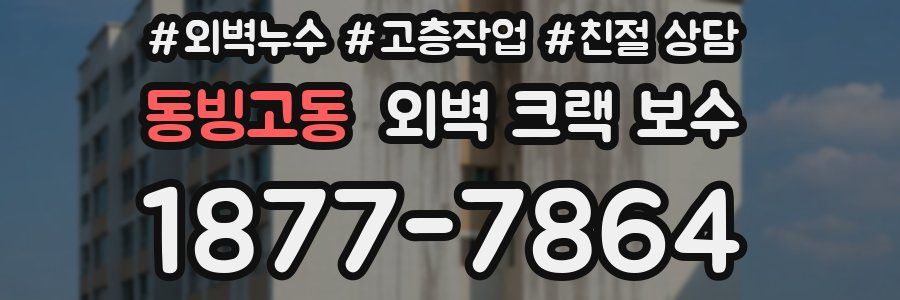 동빙고동 외벽 크랙 보수