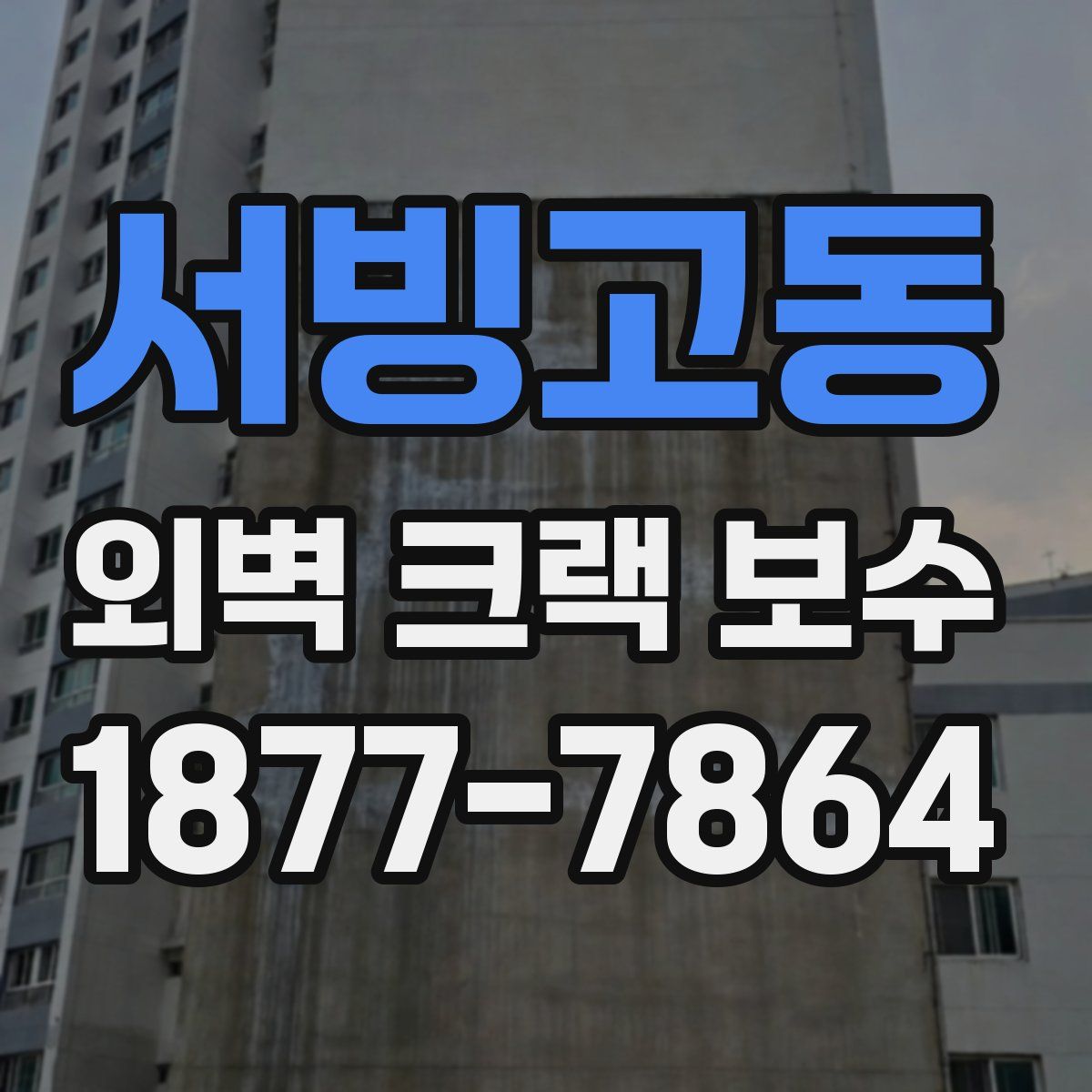 서빙고동 외벽 크랙 보수