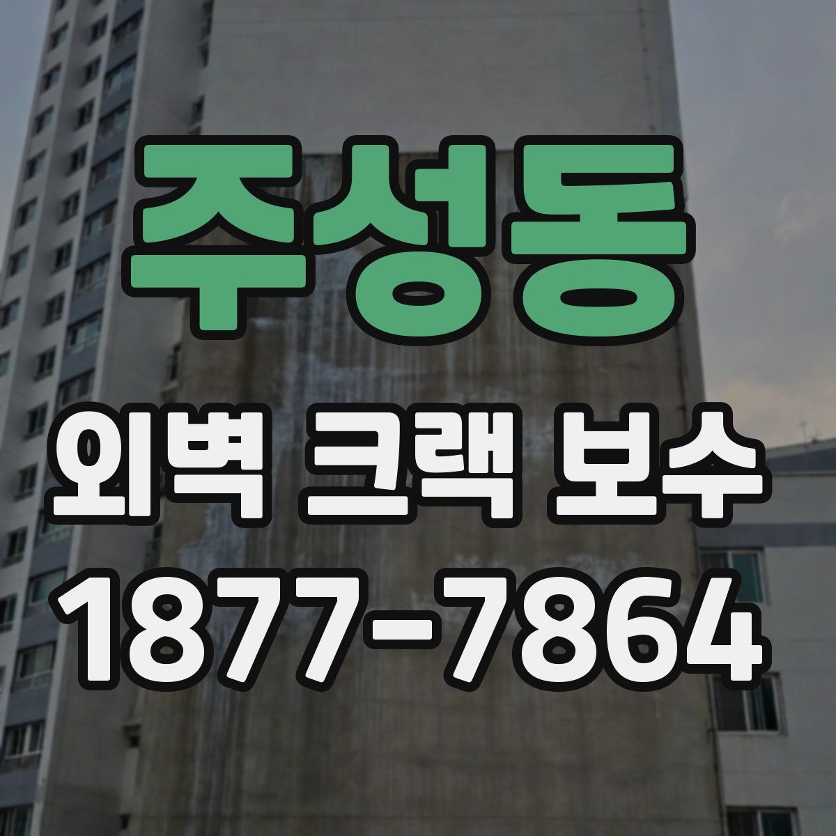 주성동 외벽 크랙 보수