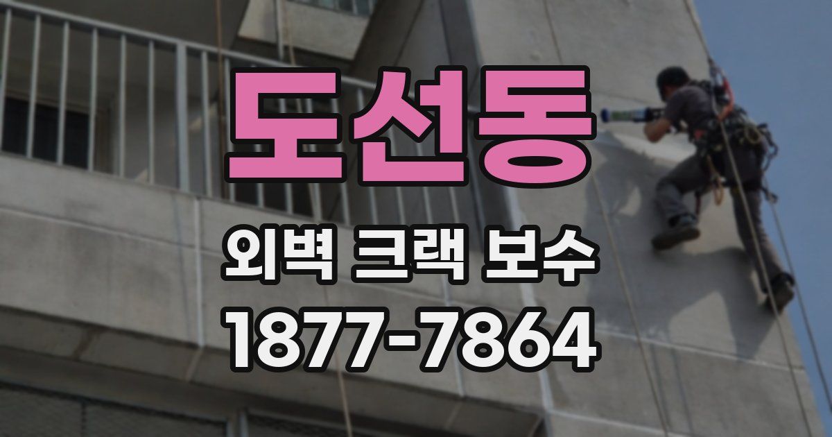 도선동 외벽 크랙 보수