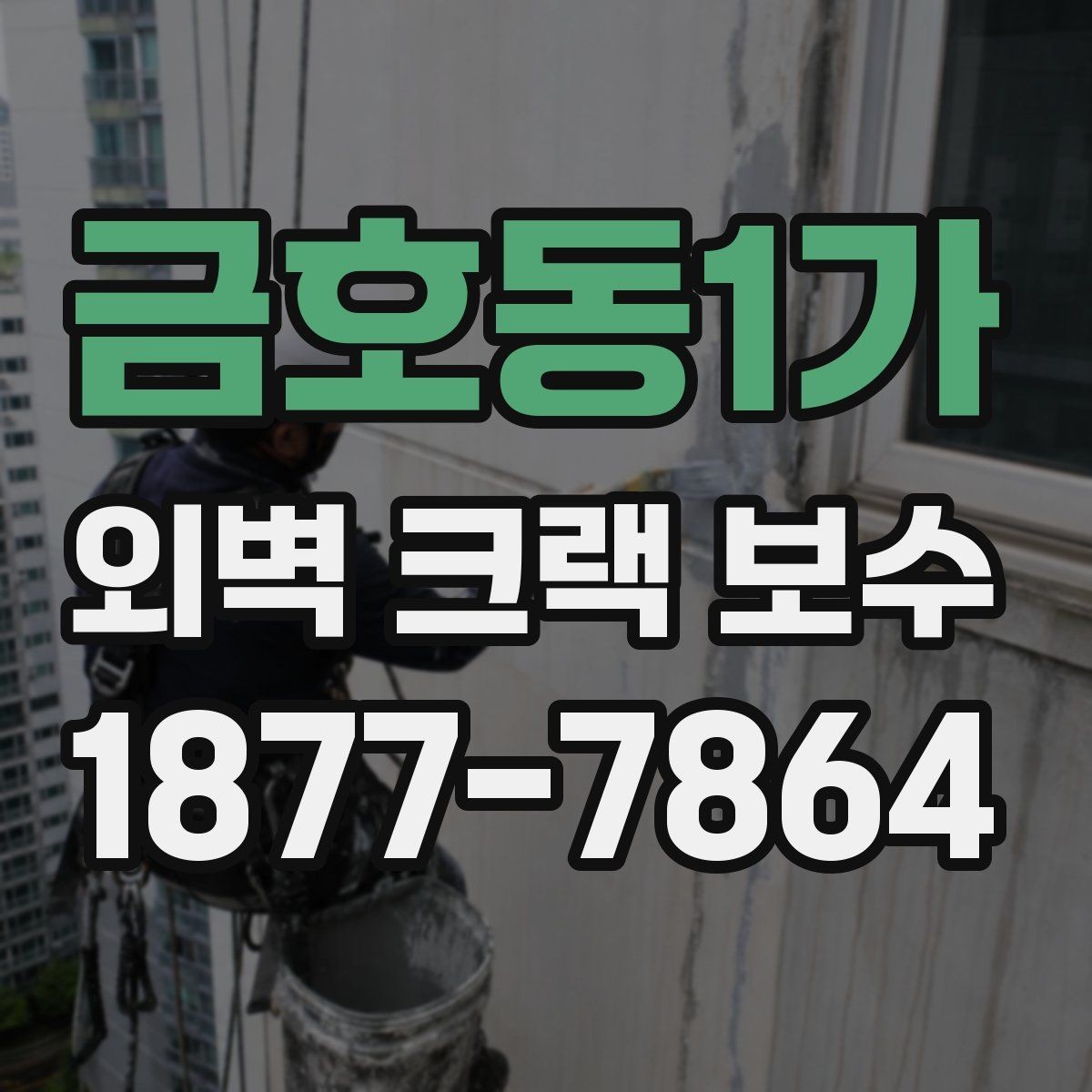 금호동1가 외벽 크랙 보수 견적을 볼 때 체크할 내용