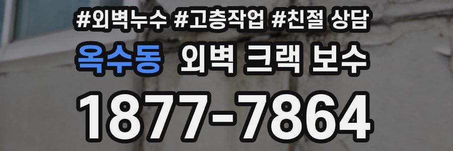 옥수동 외벽 크랙 보수
