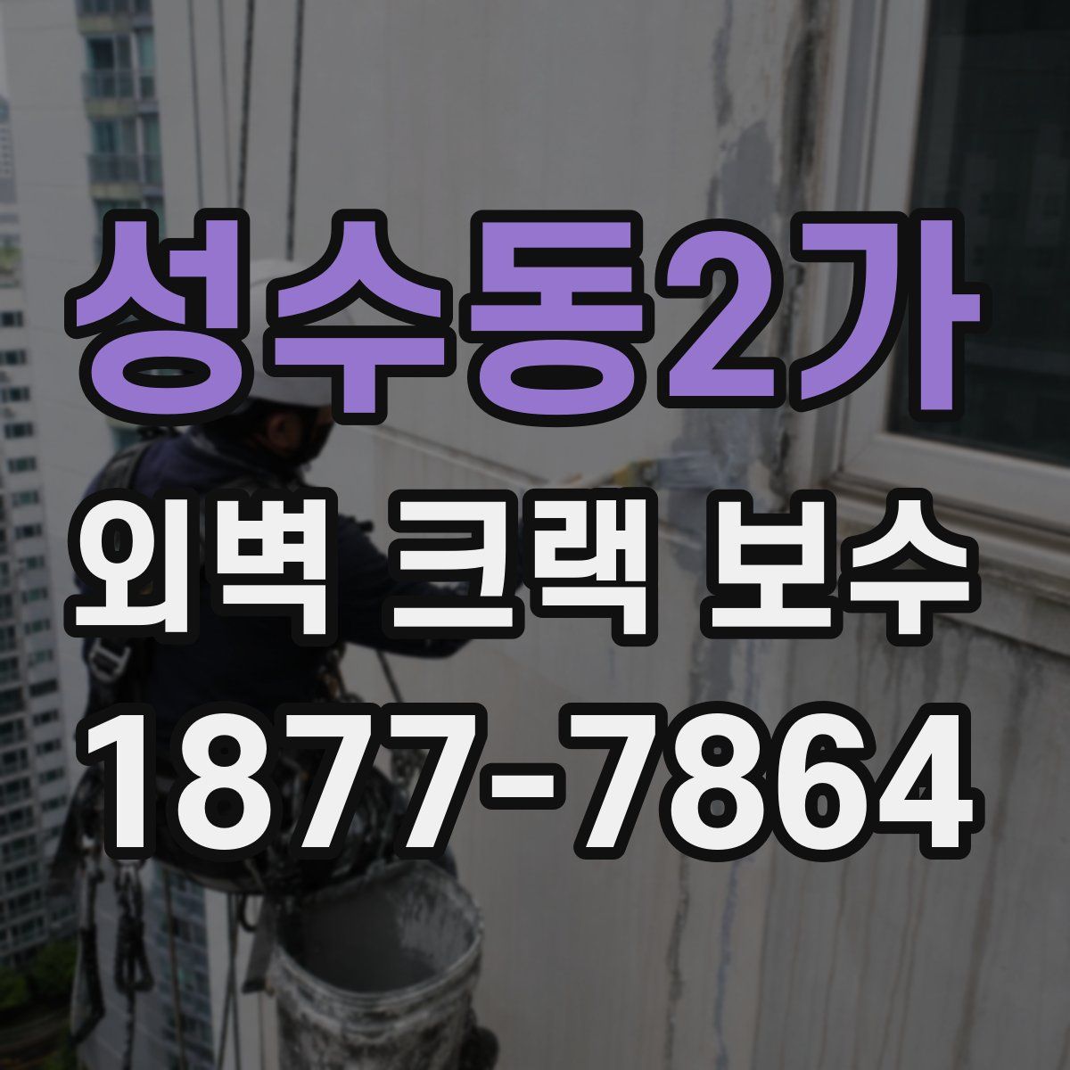 성수동2가 외벽 크랙 보수