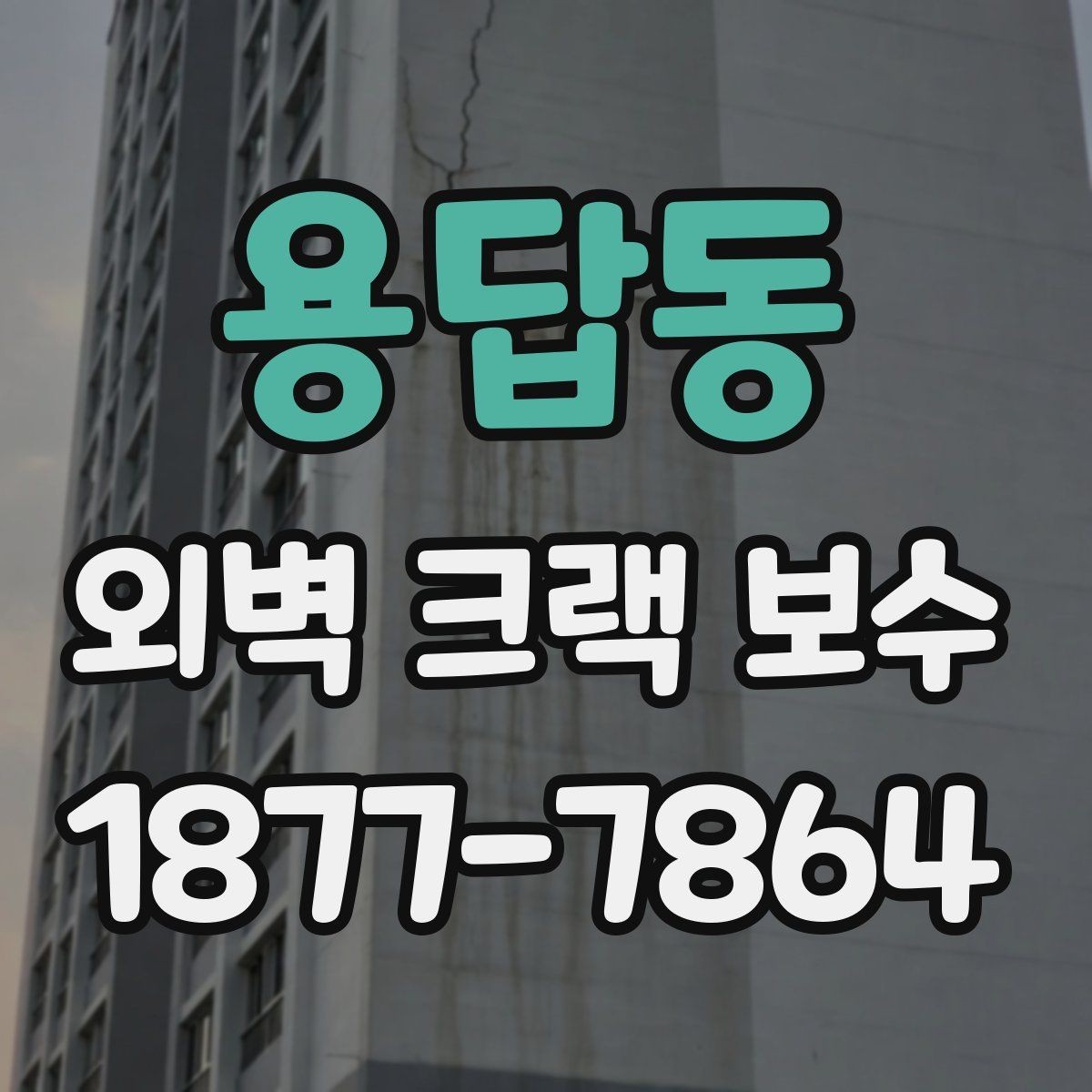 용답동 외벽 크랙 보수 범위는 어디까지 봐야 할까