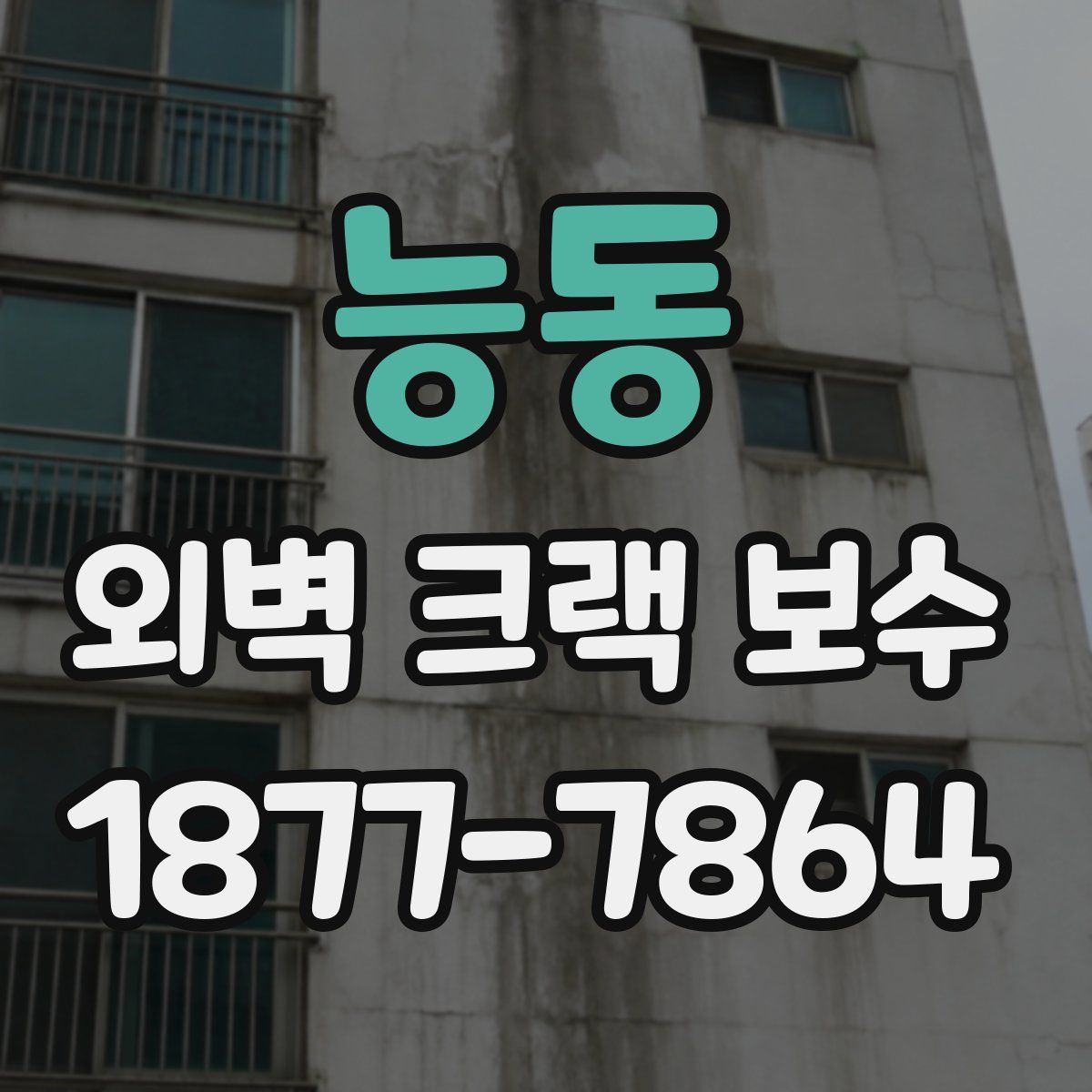 능동 외벽 크랙 보수
