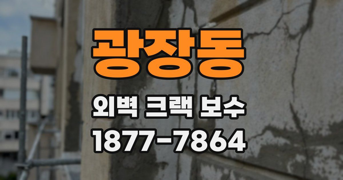 광장동 외벽 크랙 보수