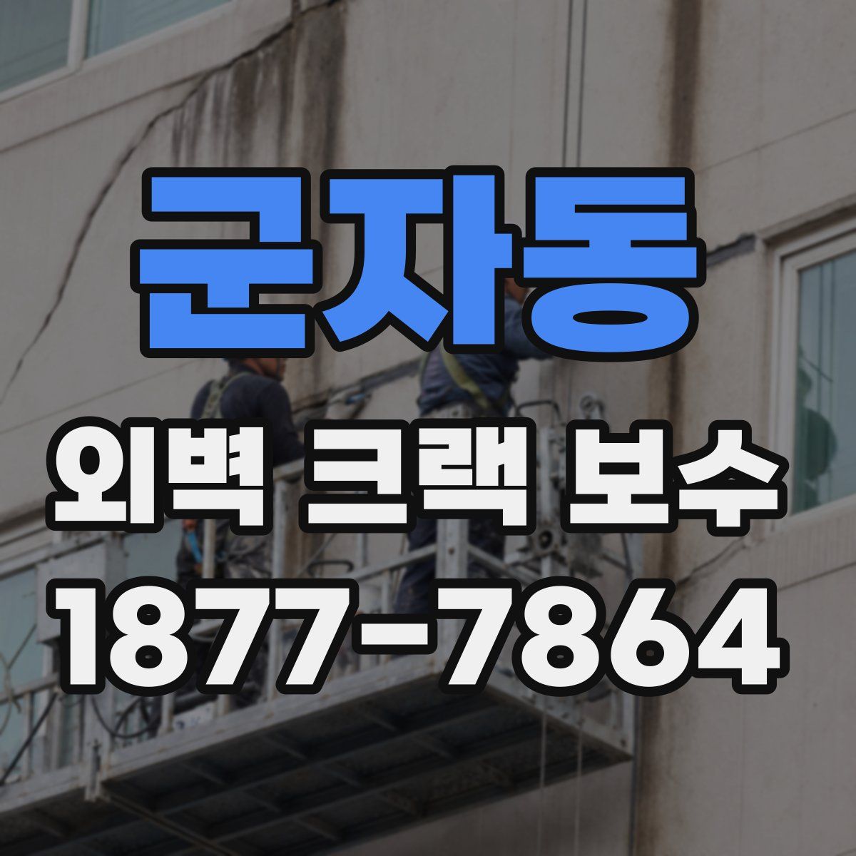 군자동 외벽 크랙 보수