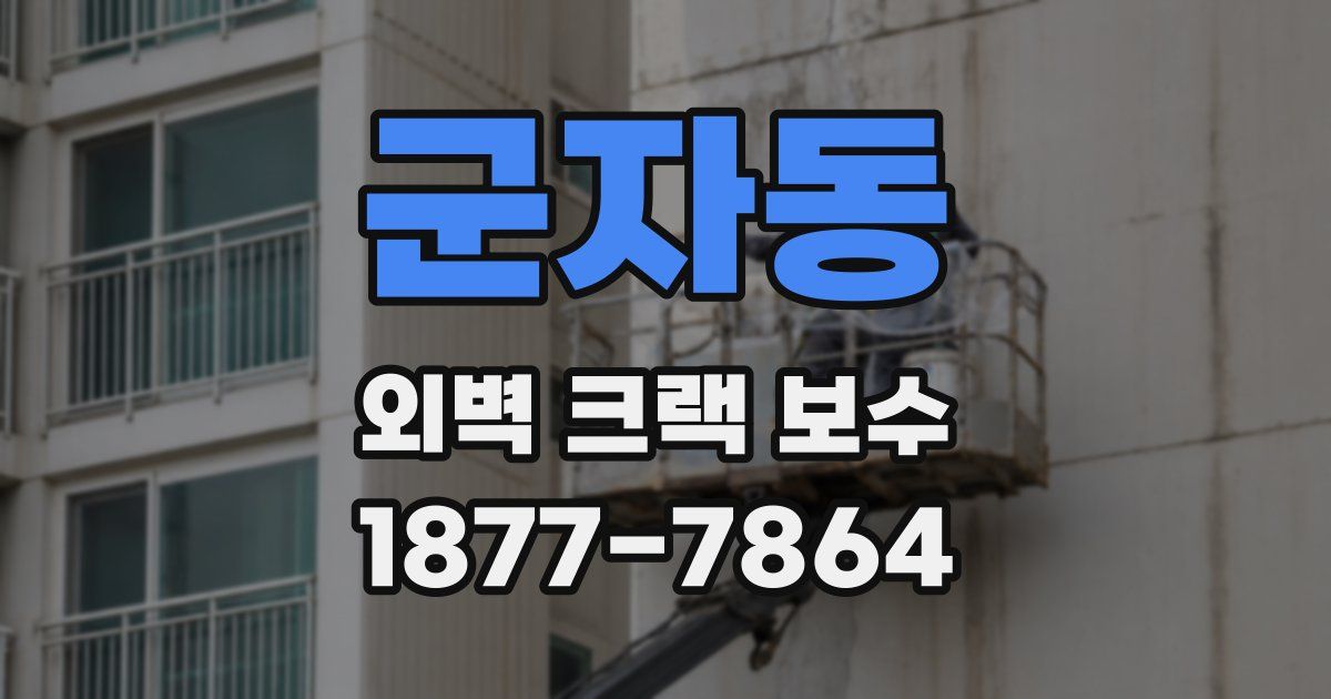 군자동 외벽 크랙 보수