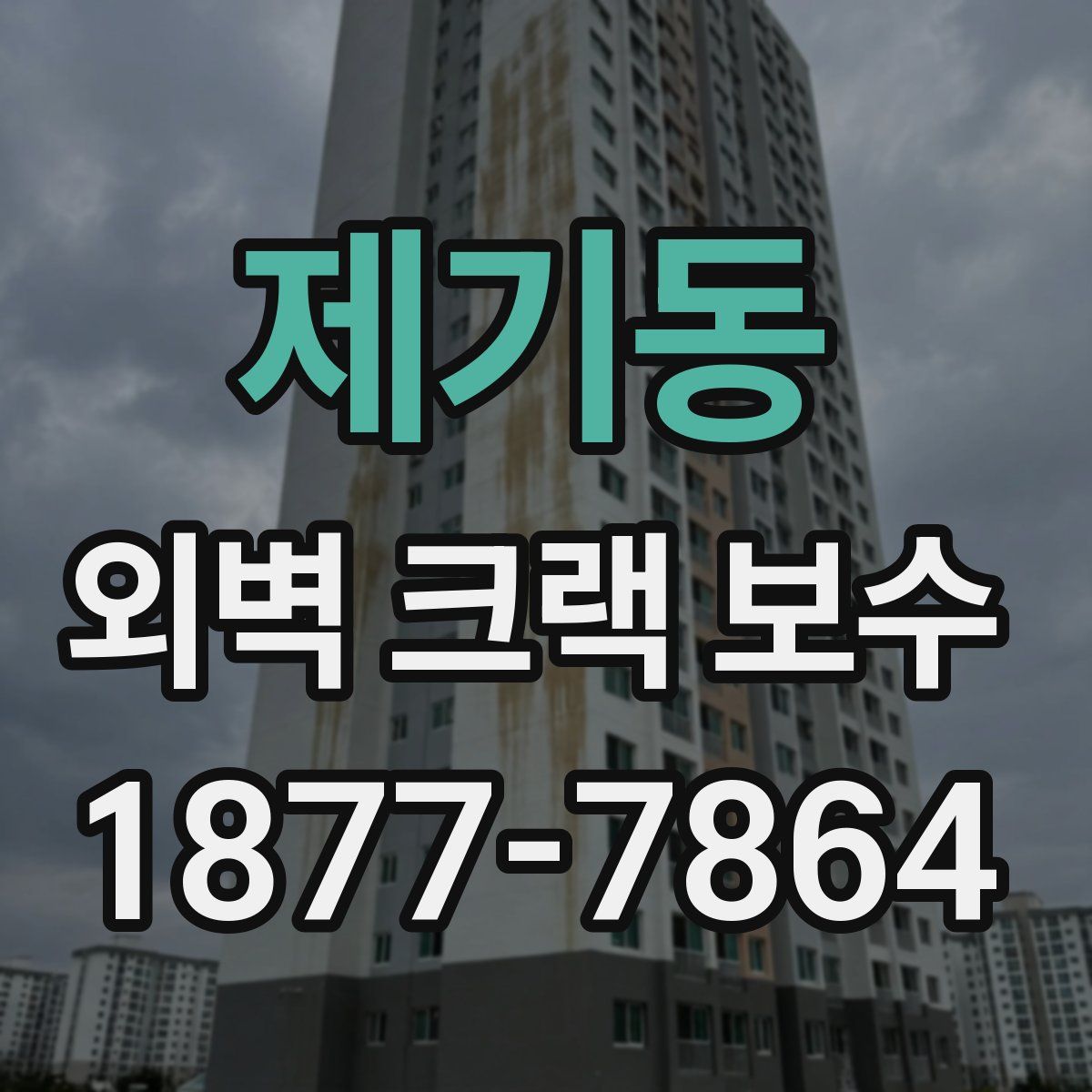 제기동 외벽 크랙 보수