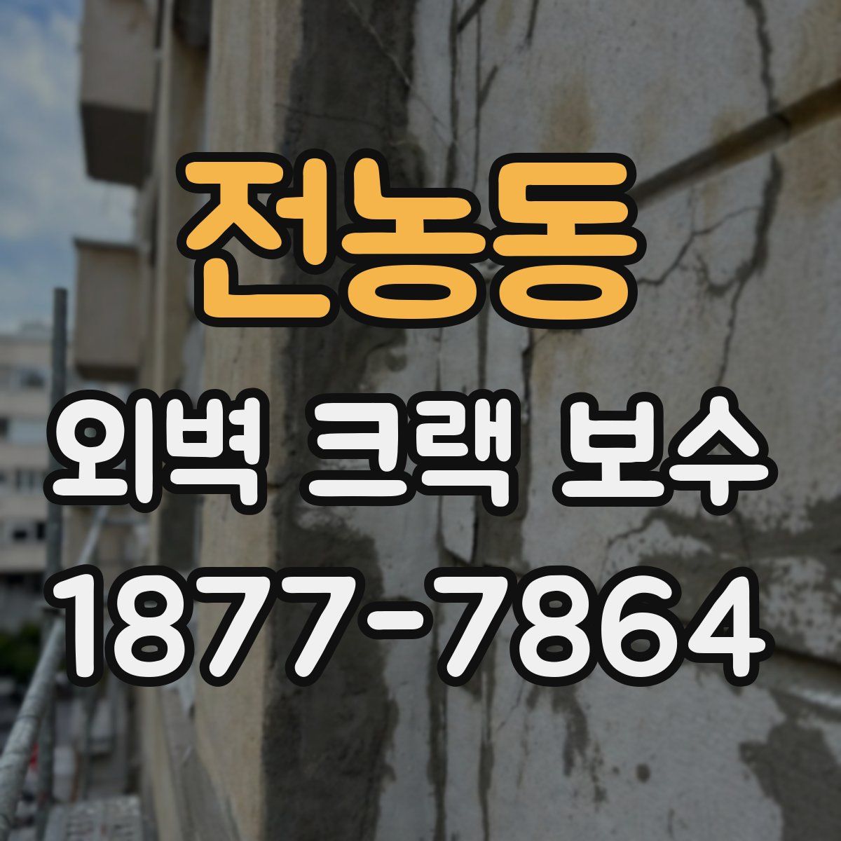 전농동 외벽 크랙 보수