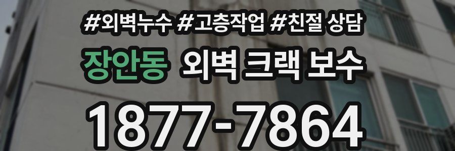장안동 외벽 크랙 보수