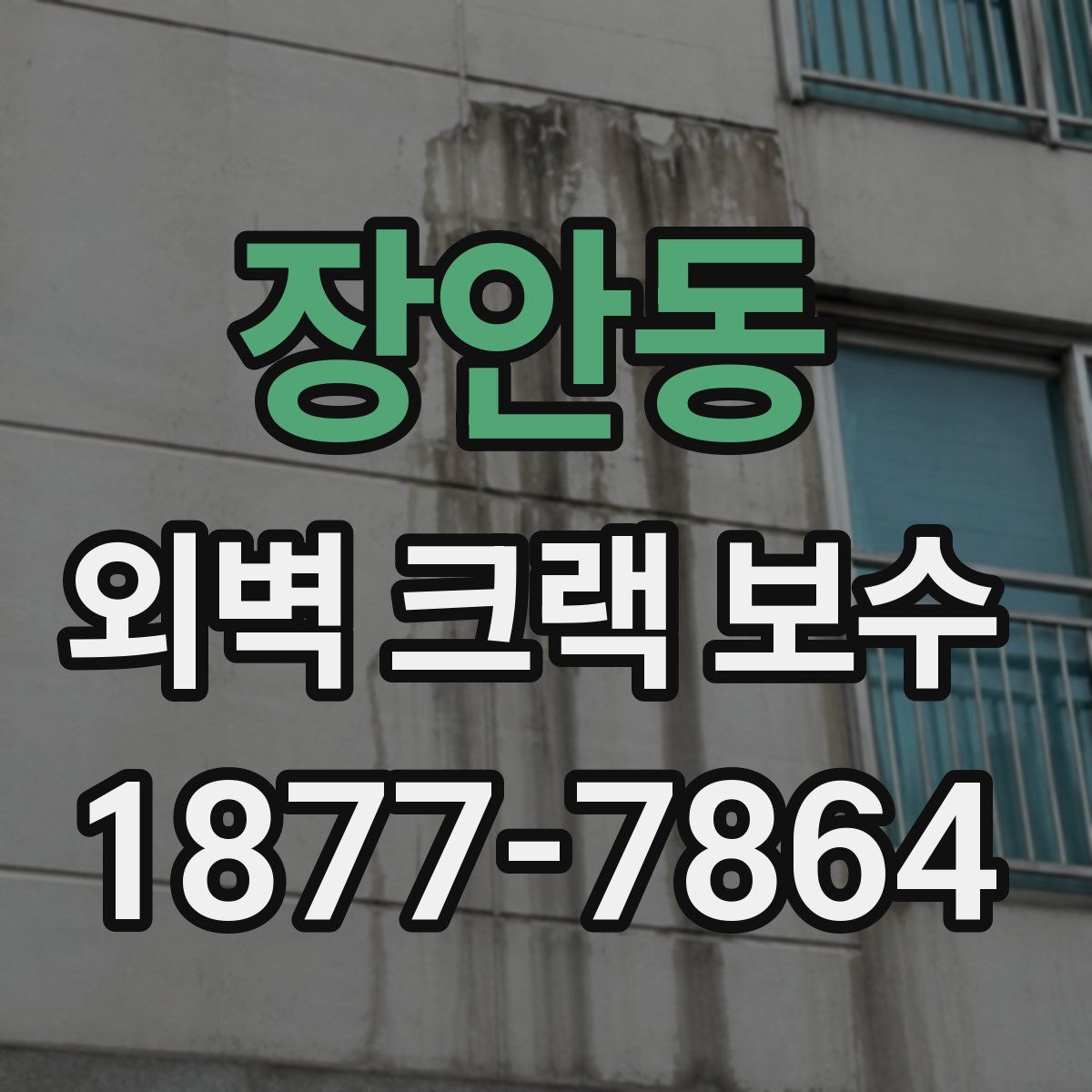 장안동 외벽 크랙 보수