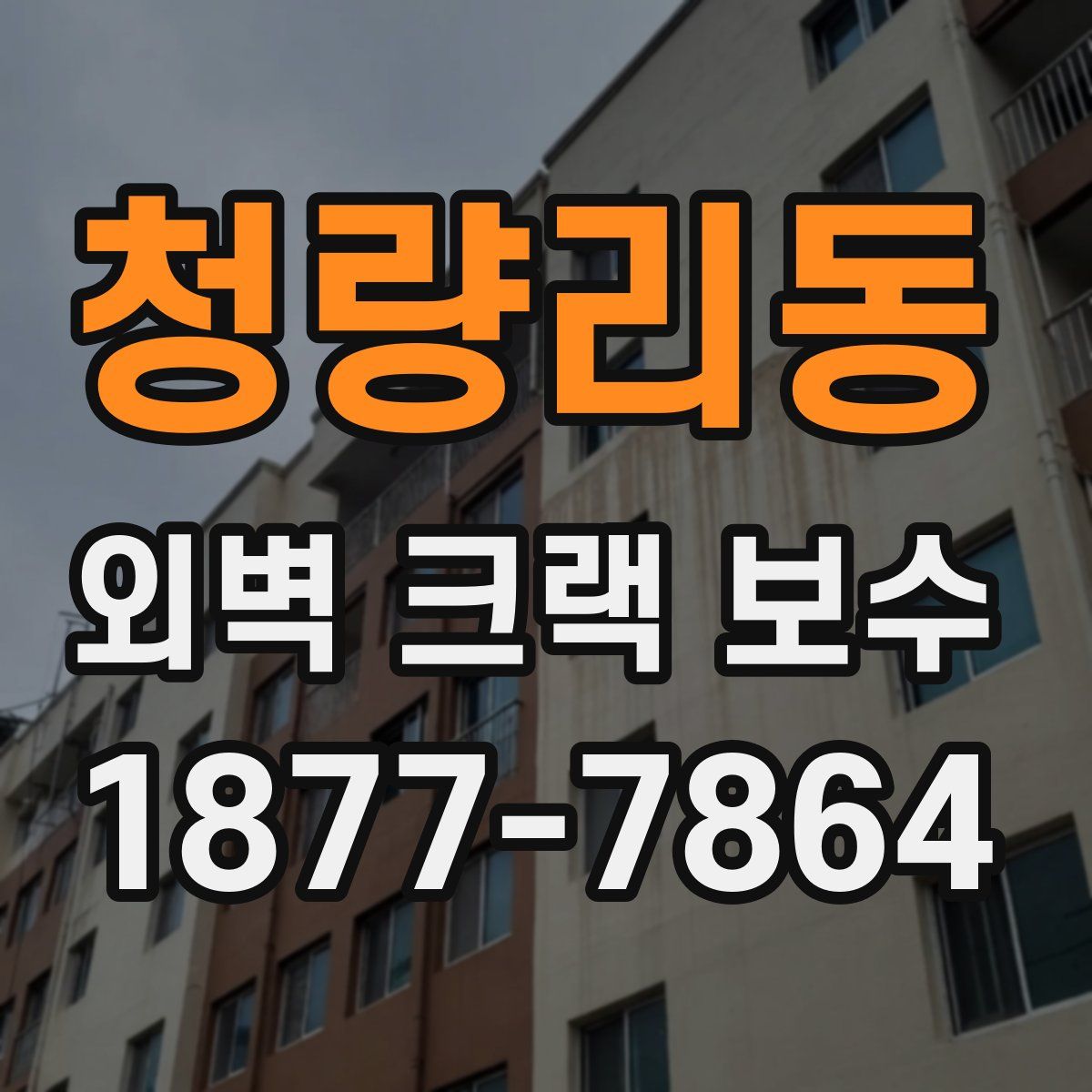 청량리동 외벽 크랙 보수