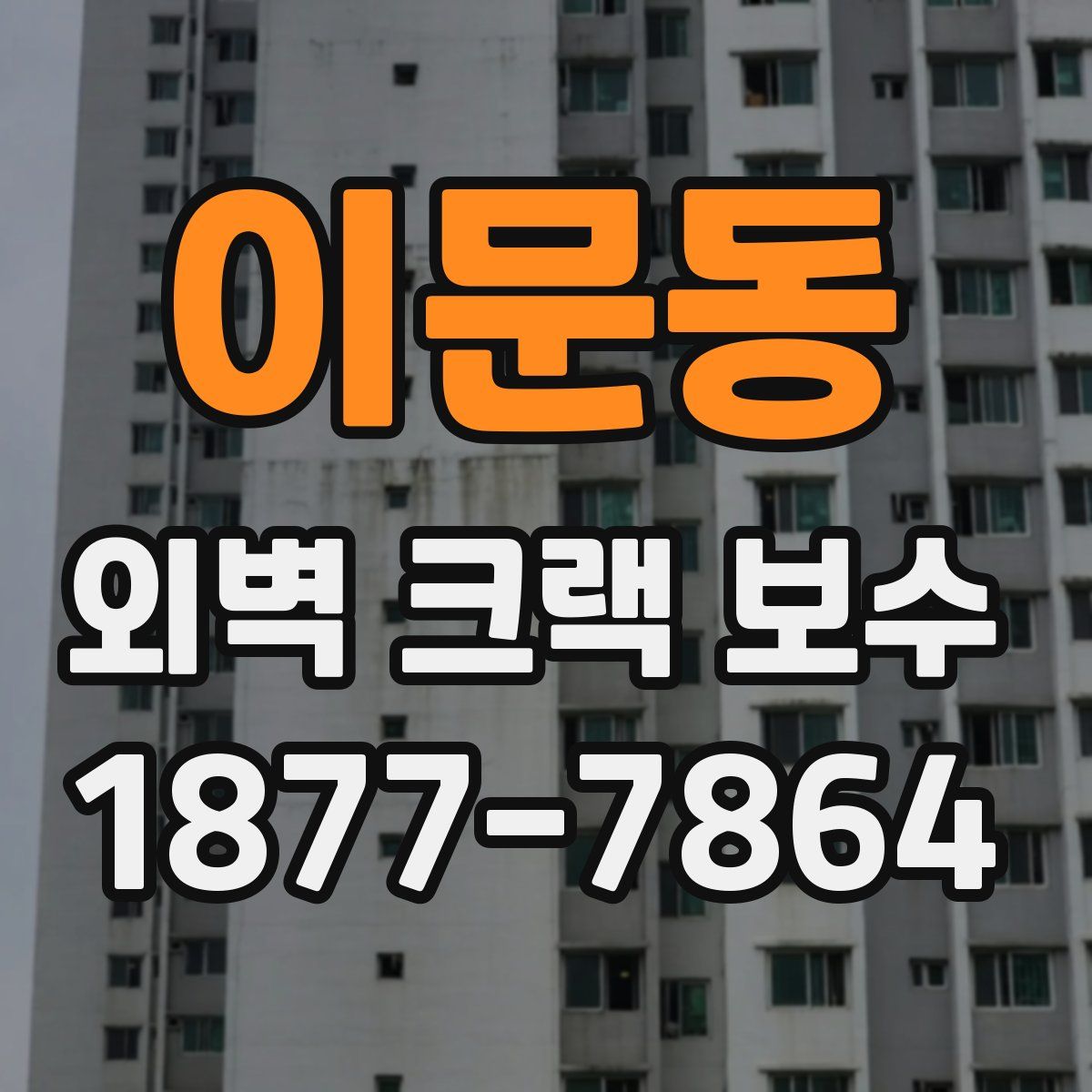 이문동 외벽 크랙 보수