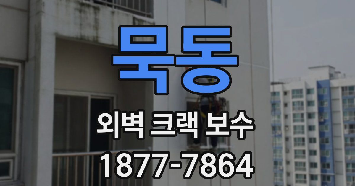 묵동 외벽 크랙 보수