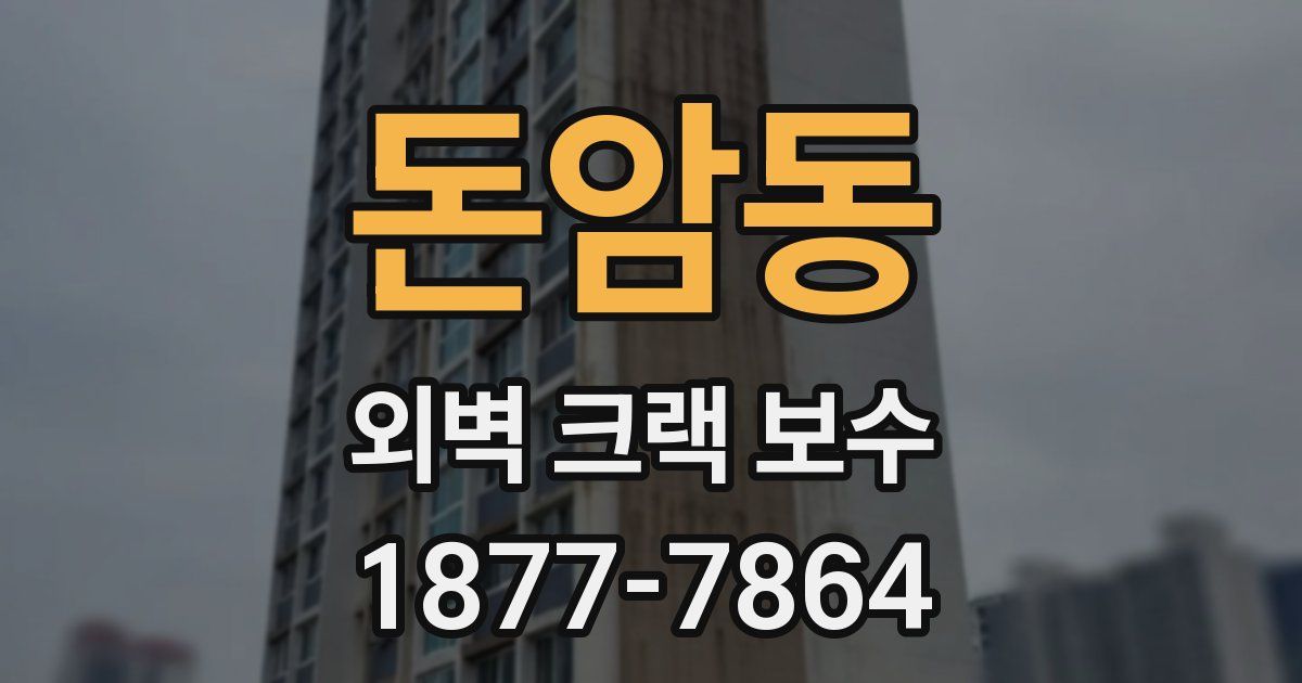 돈암동 외벽 크랙 보수