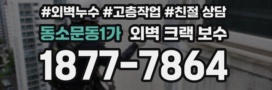 동소문동1가 외벽 크랙 보수