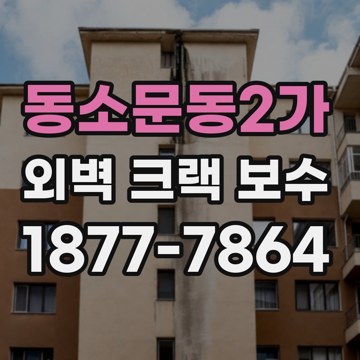 동소문동2가 외벽 크랙 보수