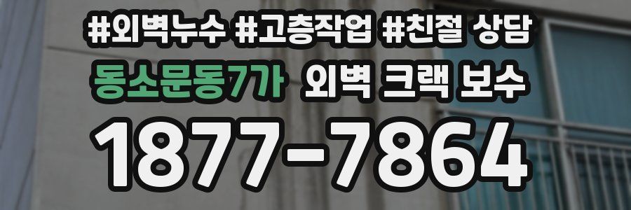 동소문동7가 외벽 크랙 보수