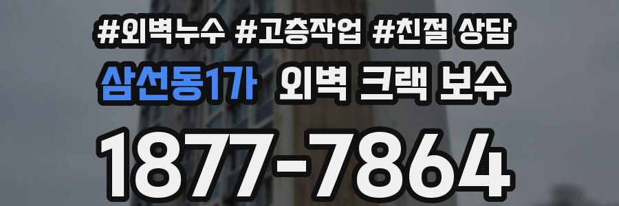 삼선동1가 외벽 크랙 보수