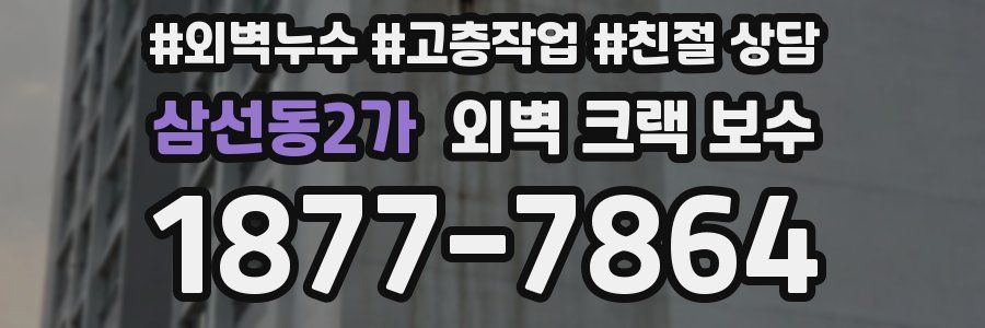 삼선동2가 외벽 크랙 보수