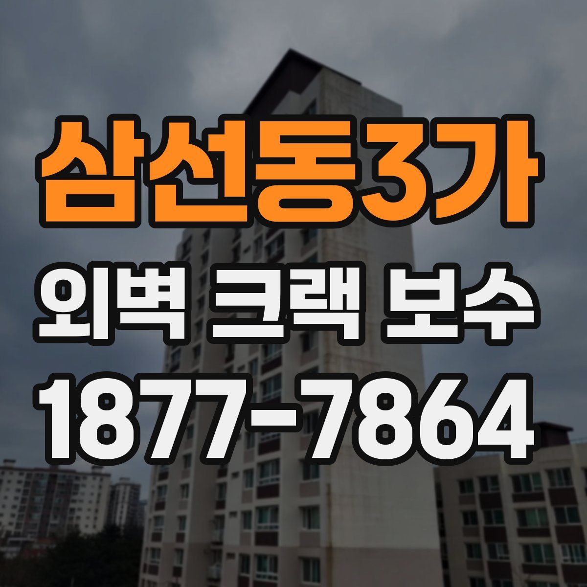 삼선동3가 외벽 크랙 보수