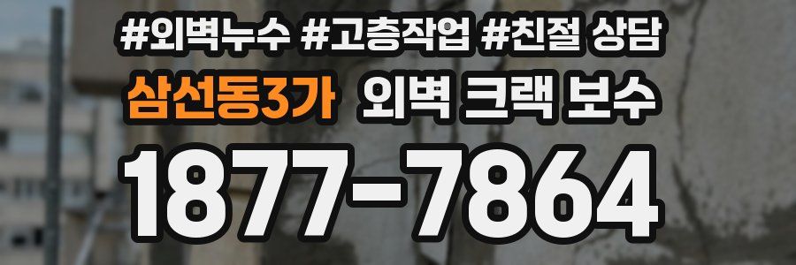 삼선동3가 외벽 크랙 보수