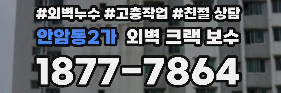 안암동2가 외벽 크랙 보수