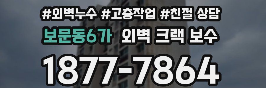 보문동6가 외벽 크랙 보수