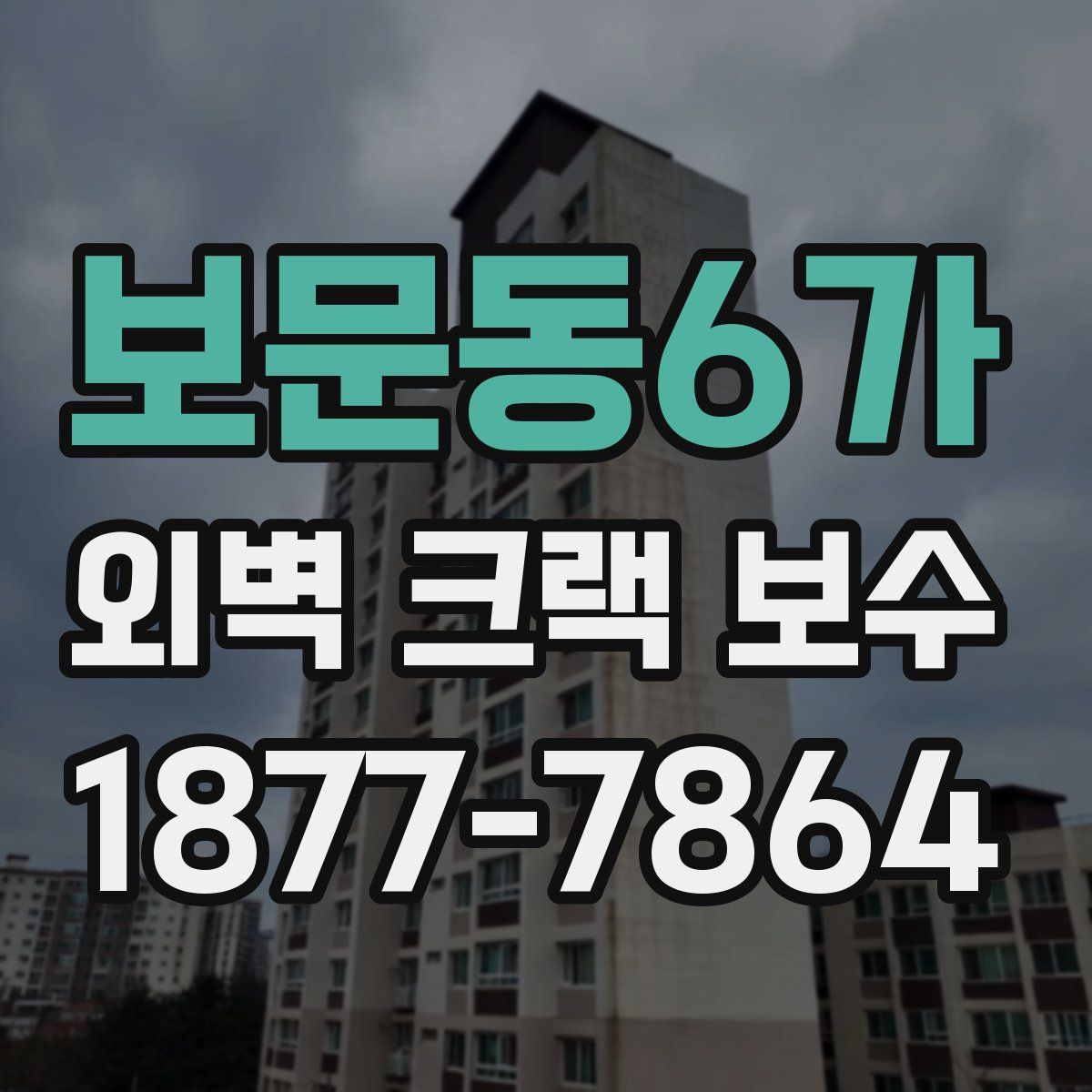 보문동6가 외벽 크랙 보수