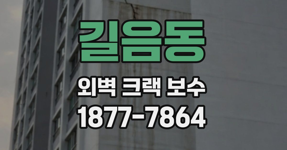 길음동 외벽 크랙 보수