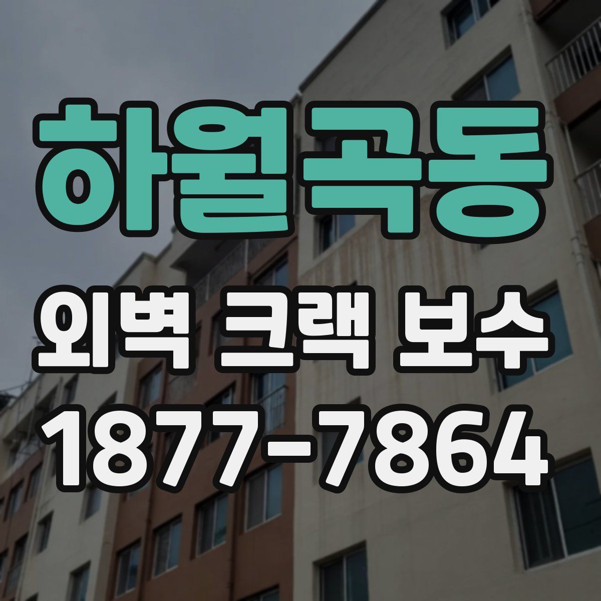 하월곡동 외벽 크랙 보수