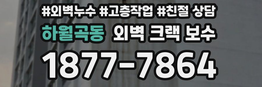 하월곡동 외벽 크랙 보수
