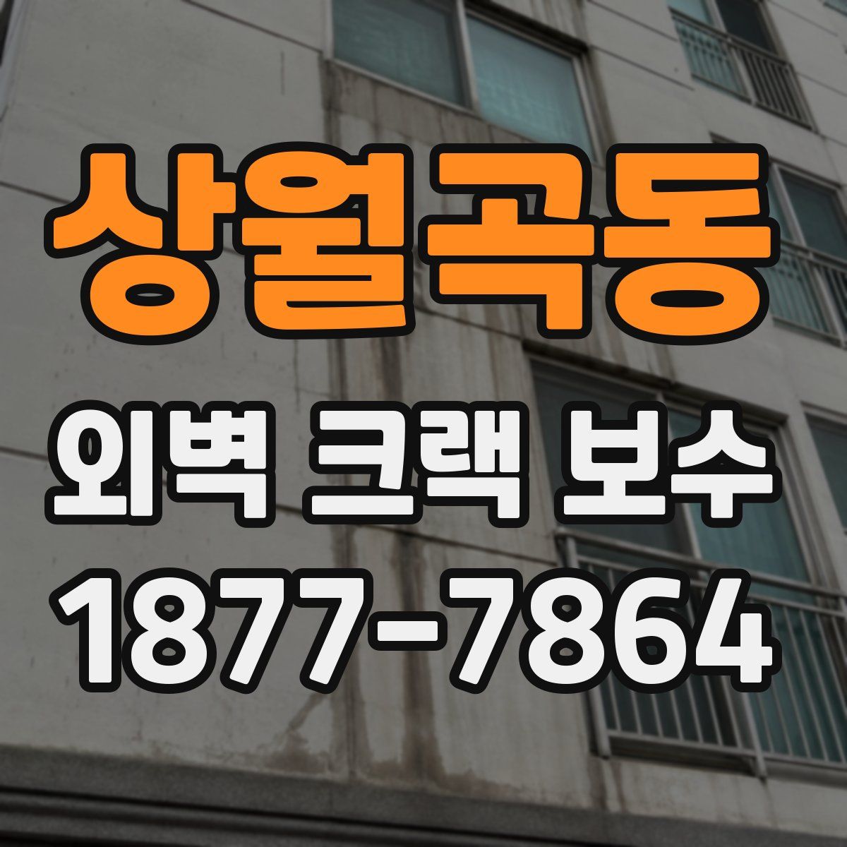 상월곡동 외벽 크랙 보수