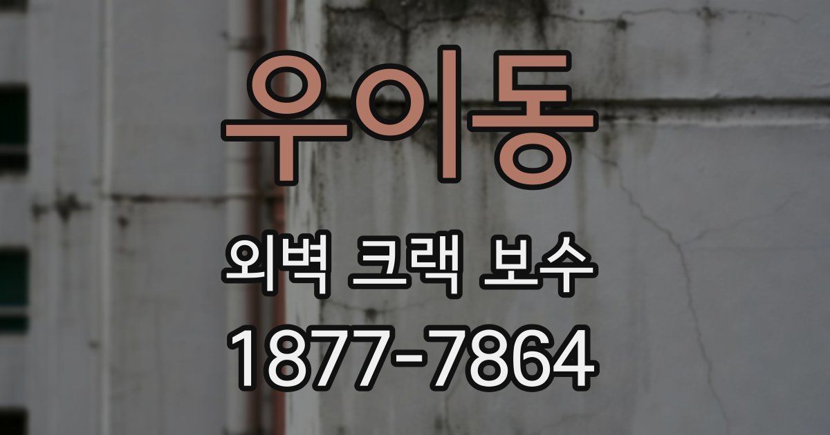 우이동 외벽 크랙 보수