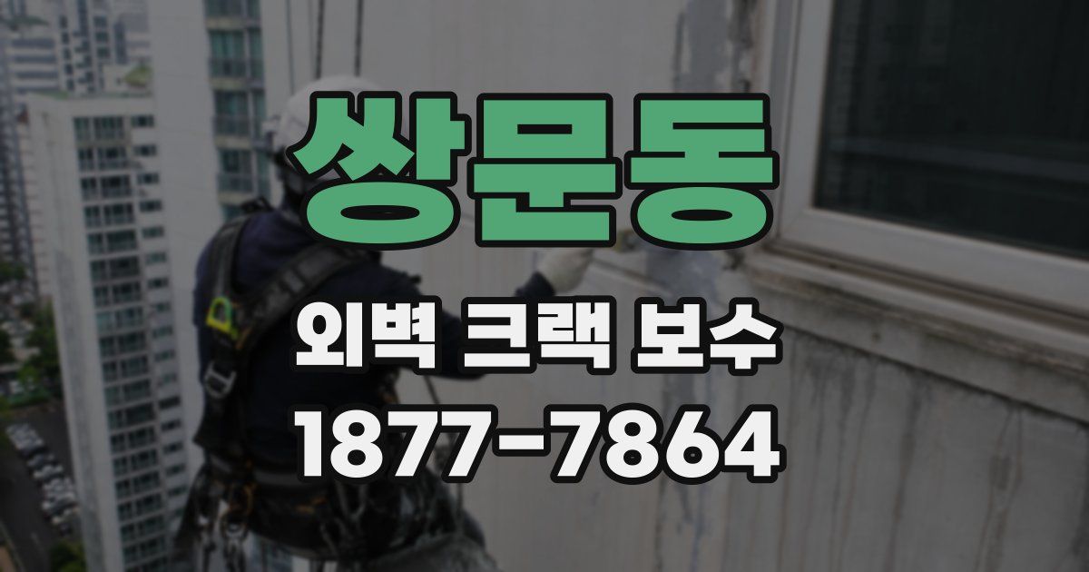 쌍문동 외벽 크랙 보수