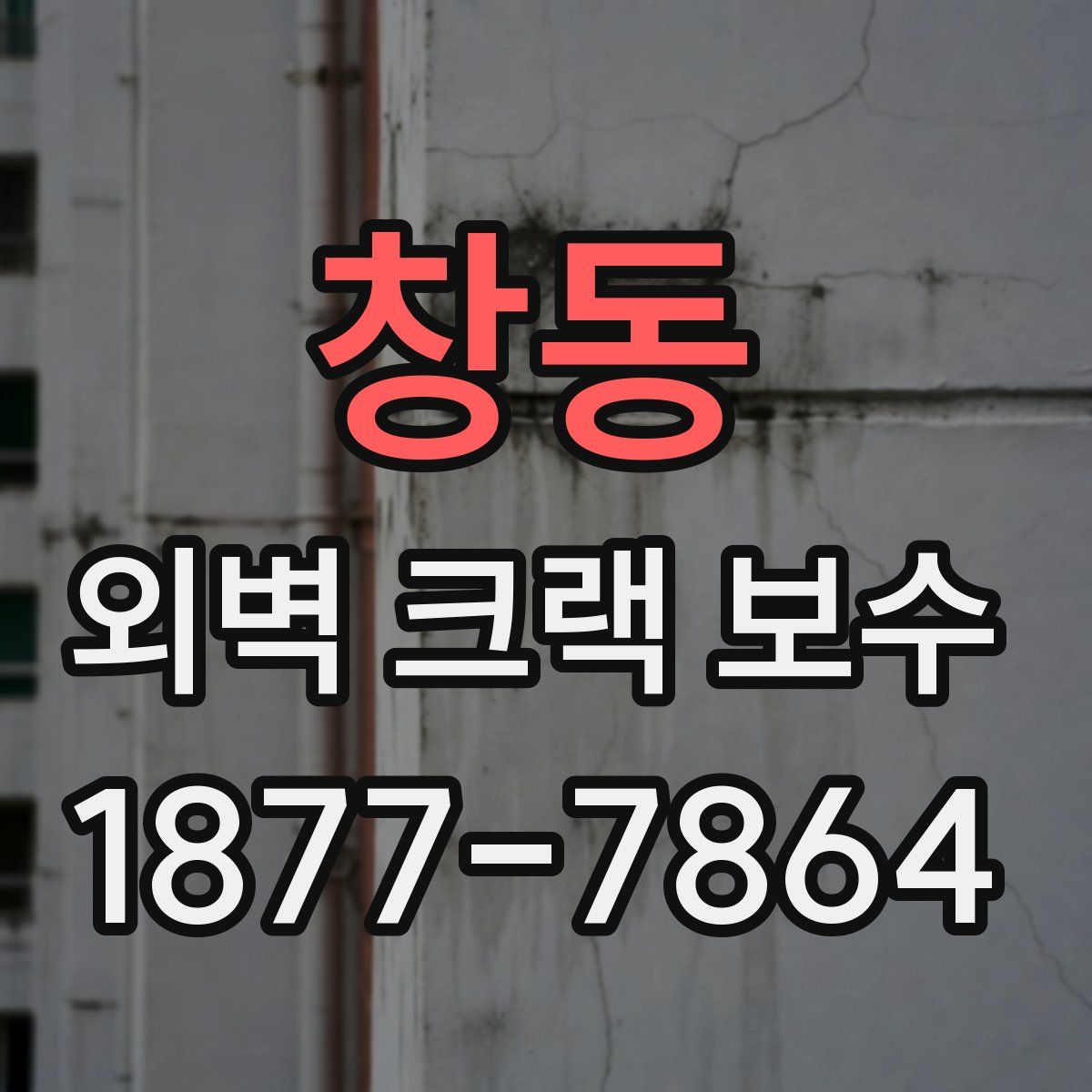 창동 외벽 크랙 보수