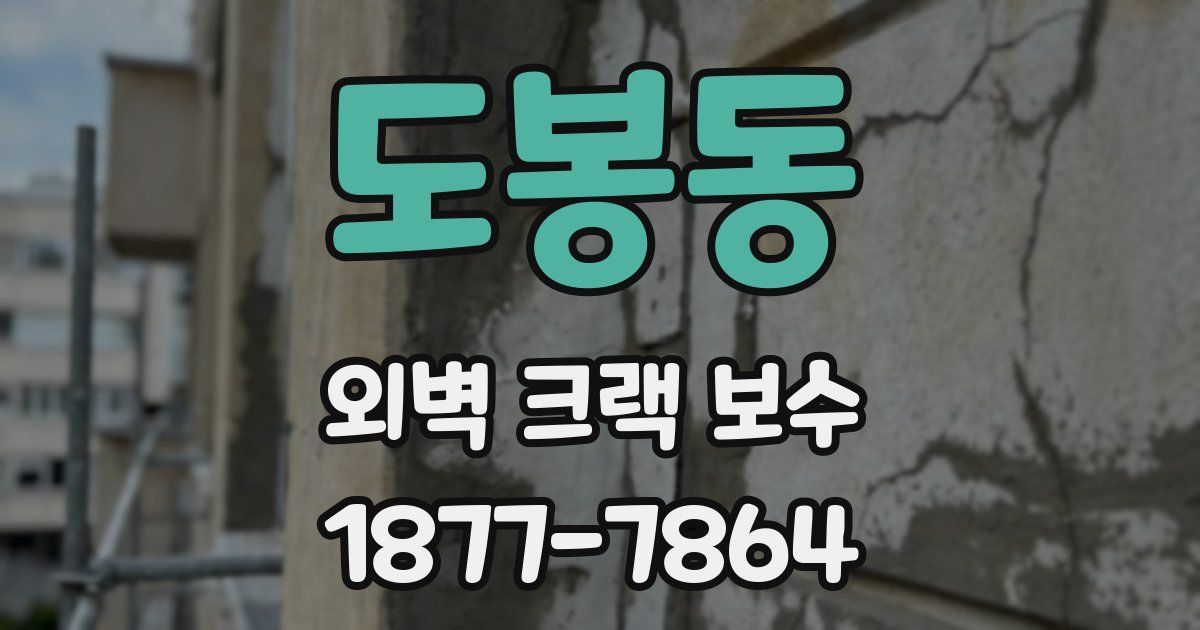 도봉동 외벽 크랙 보수