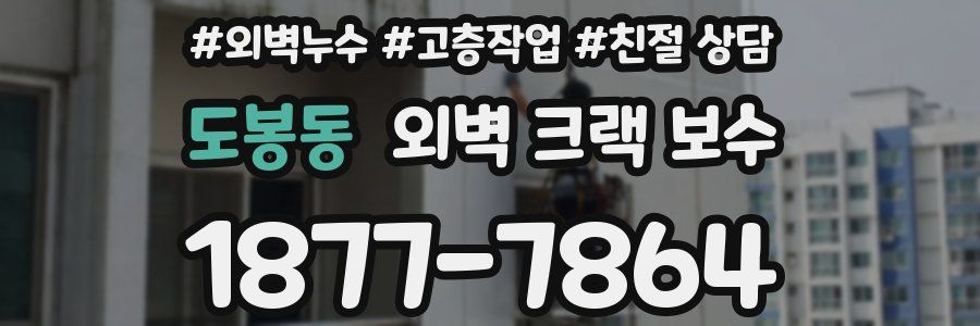 도봉동 외벽 크랙 보수