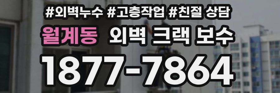 월계동 외벽 크랙 보수