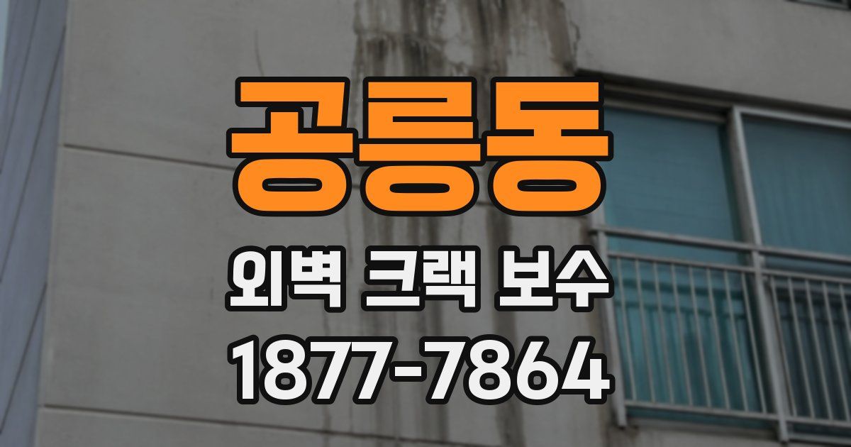 공릉동 외벽 크랙 보수
