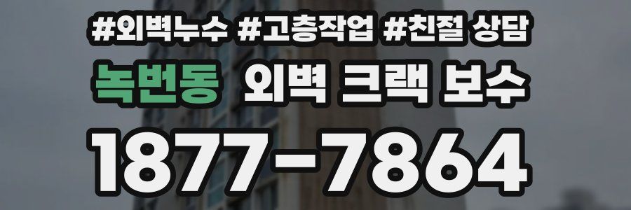 녹번동 외벽 크랙 보수