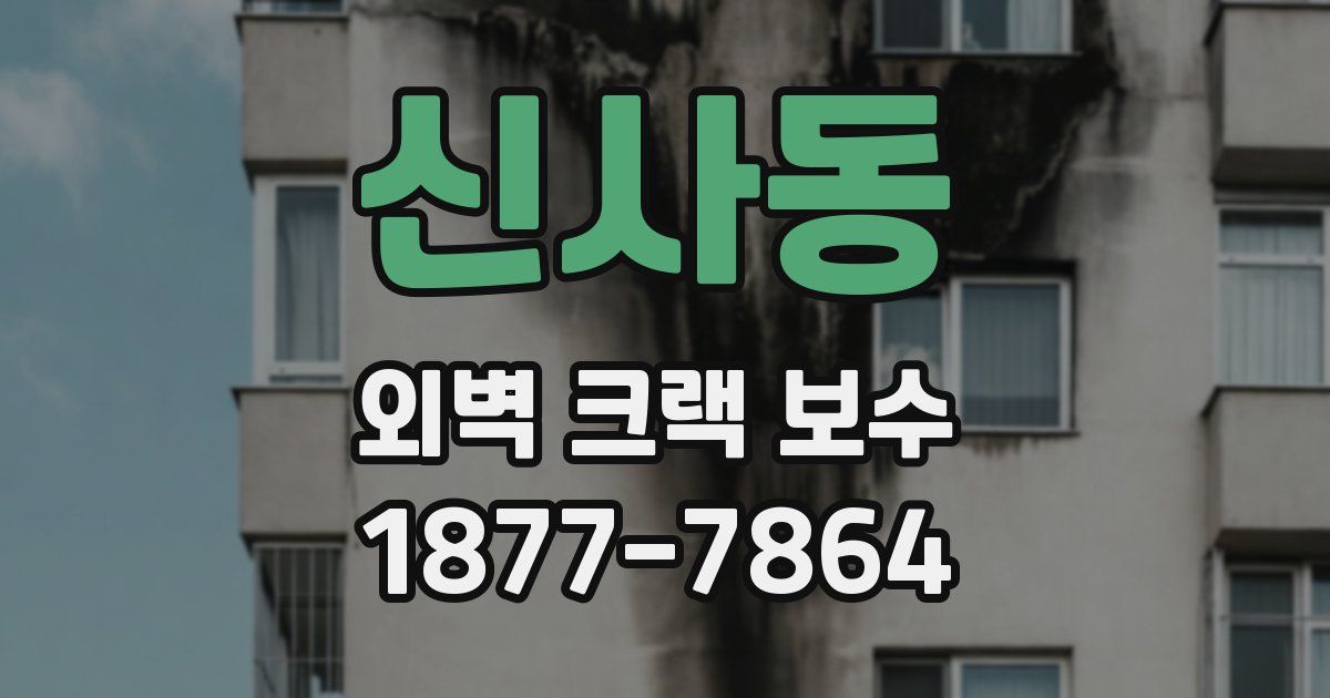 신사동 외벽 크랙 보수