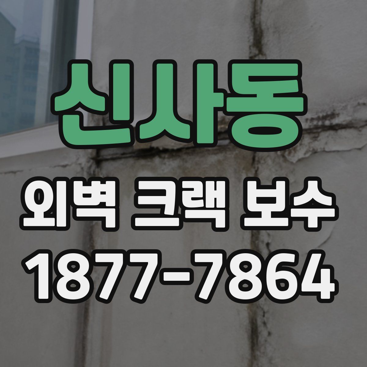 신사동 외벽 크랙 보수