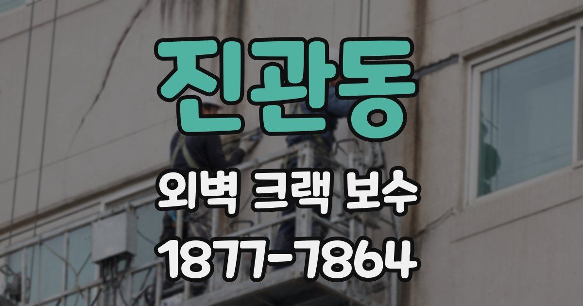 진관동 외벽 크랙 보수